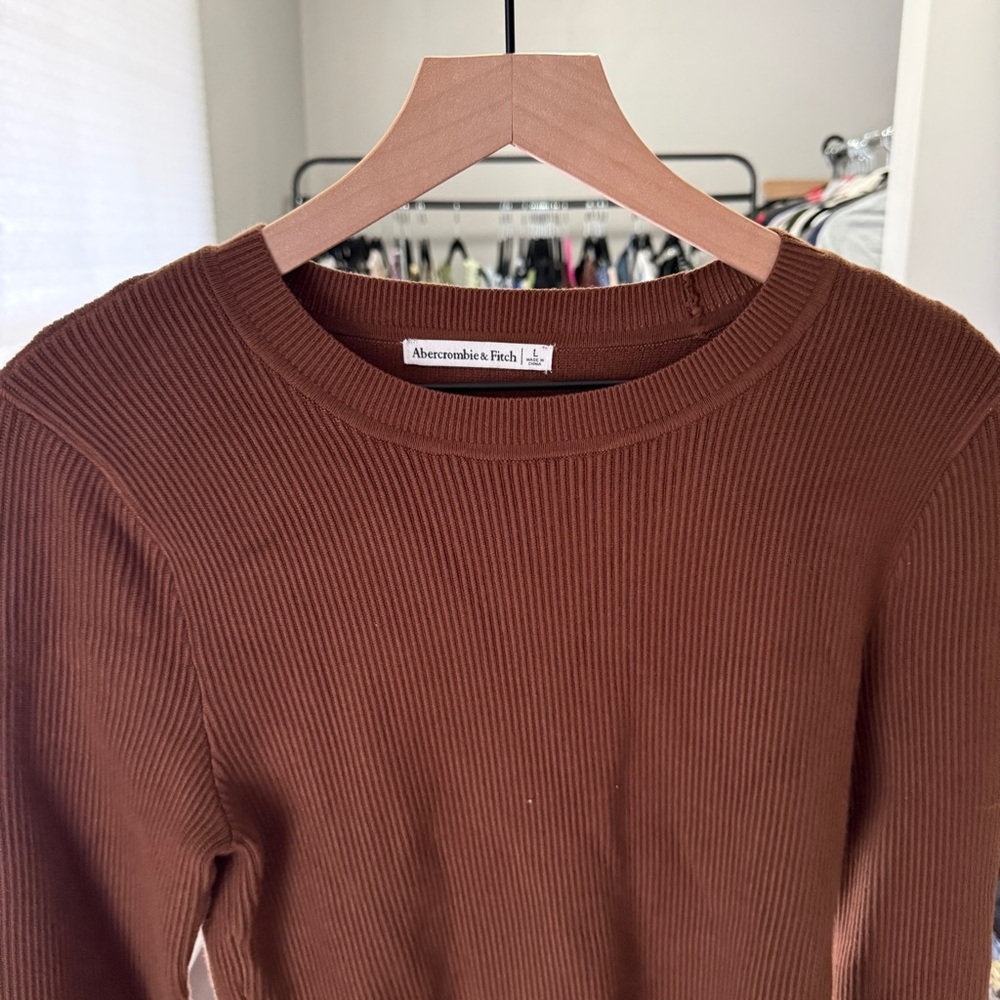 Abercrombie and Fitch Long Sleeve Ottoman Thick Knit - Picture 3 of 6
